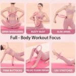 Pilates Circle Essentials Kit for Women, Yoga Sets for Women Pilatesat Home, Magic Pilates Circles Fitness Trainer for Focusing On Toning Inner, Pilates Ring Magic with Double Padded Handles - Image 3