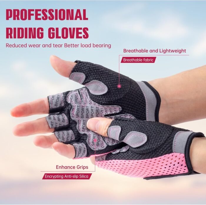 YEHIEL Gym Gloves: Full Palm Protection, Workout Gloves for Gym, Cycling, Exercise, Breathable - Image 3