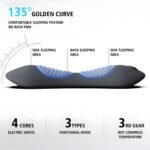 3 in 1 Back Massager, Electric Lumbar Support Pillow Heat Vibration Massage Lower Back Spine Decompression Device - Image 5