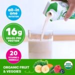 Orgain Organic Nutritional Protein Shake, Vanilla Bean - 16g Grass Fed Whey Protein, Meal Replacement, 20 Vitamins & Minerals, Fruits & Vegetables, Gluten Free, Non-GMO, 11 Fl Oz (12 Pack) - Image 4
