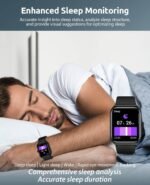 Smart Watch for Men Women with SOS Emergency Alert,1.91" Smartwatch with Blood Pressure/Blood Oxygen/Heart Rate/Sleep Monitor, Fitness Tracker with 100+ Sport Modes, IP68 Waterproof Watch - Image 3