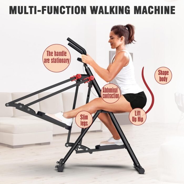 Air Walk Elliptical Glider Machine,Ellipse Home Cross-Training Arm/Leg Cardio Workout Machine for Senior & Adult,Side Sway Action 360 Motion Full-Body Exerciser for Home Gym - Image 6