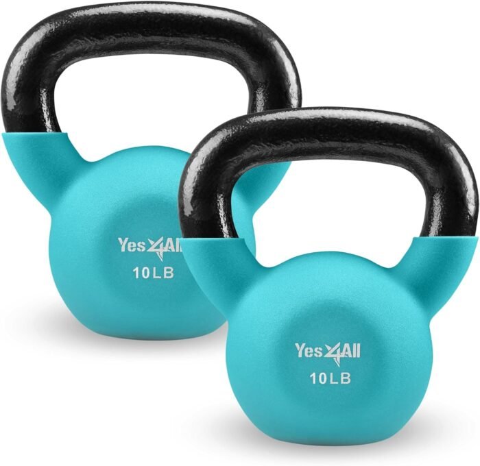 Yes4All Kettlebells 5lbs-65lbs & Kettlebell Sets Adjustable Weights, Kettlebell for Weight Training, Home Workout Equipment with Secure Grip for High Rep, Exercise Equipment - Image 2