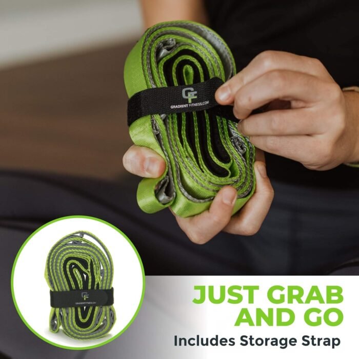 Gradient Fitness Stretching Strap for Physical Therapy, 12 Multi-Loop Stretch Strap 1" W x 8' L, Neoprene Handles, Physical Therapy Equipment, Yoga Straps for Stretching, Leg Stretcher. - Image 7