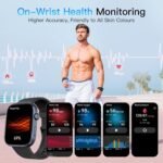 Tensky Smart Watch for Men/Women Android & iOS, AI Voice, 1.99" AMOLED Fitness Tracker with Bluetooth Call, 3ATM Waterproof Heart Rate/Sleep/SpO2 Monitor, Pedometer, 100+ Sports, 12 Days Battery Life - Image 5