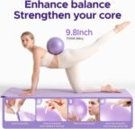 Pilates Ring Kit for Women, Pilates Equipment Accessories, Home Workout Set with Magic Circle, Mini Exercise Ball, Ankle Resistance Bands & Yoga Socks, for Fitness, Toning & Better Me Gifts - Image 5