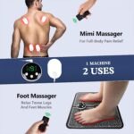 Transcutaneous Electronic Nerve Stimulator, EMS Foot Massager for Muscle Relaxation, LCD Display Screen,Back & Legs Massager - Image 6
