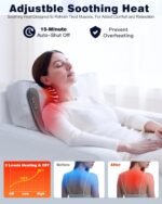 Shiatsu Back and Neck Massager with Heat – Deep Kneading Massage Pillow for Relaxation – Corded Design for Full Body Use – Gift for Loved Ones - Image 4