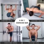 Sportneer Pull Up Bar: Strength Training Chin up Bar without Screws - Adjustable 29.5''-37'' Width Locking Mechanism Pull-up Bar for Doorway - Max Load 440lbs for Home Gym Upper Body Workout, Non-slip - Image 11