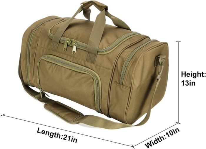 Gym Duffel Bag for Men Sports Duffel Bag with Shoe Compartment (GREEN-Model A) - Image 8
