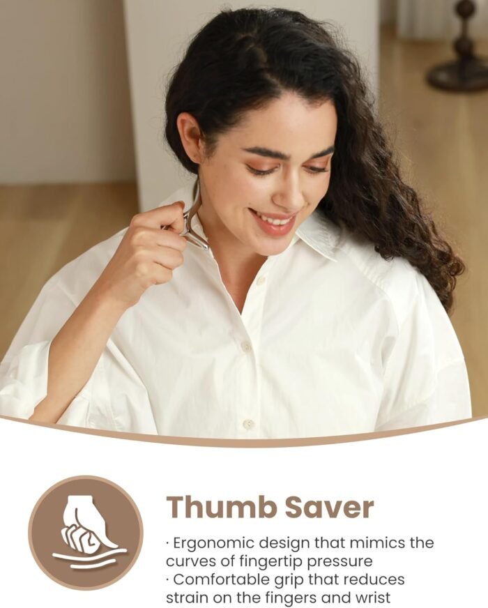 lifechill Trigger Point Massage Tool for Deep Tissue Massage & Gua Sha, Muscle Scraper Tool for Full Body Pain Relief, Thumb Saver Acupressure Tool, FSA HSA Eligible - Image 6