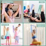 Stretch Bands for Exercise, 5 Levels Resistance Bands for Working Out, Exercise Bands for Physical Therapy, Pilates, Rehab, Stretch, Strength Training and Yoga Starter Set - Image 8