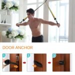 Resistance Bands Set, Workout Bands with Handles, Door Anchor, Ankle Straps and Carry Bag, Exercise Bands for Shape Body and Home Workouts - Image 5