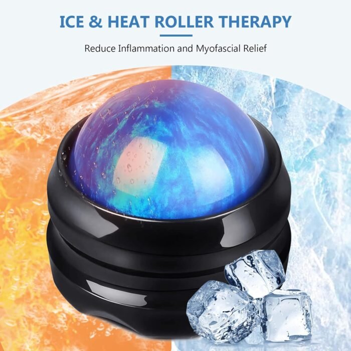 Massage Roller Ball, Neck Massager for Pain Relief, Deep Tissue Massage Tool, Sore Muscle Relief, Lymphatic Drainage, Tummy Tuck Post Surgery Supplies (Blue) - Image 4
