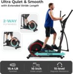 Sunny Health & Fitness Smart Elliptical Full-Body Cross Training Machine w/Extended Stride, Cardio Exercise Trainer for Home, Free SunnyFit App Bluetooth Connection, Optional 12" or 16" Stride Length - Image 5