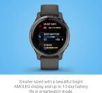 Garmin Venu 2S, Smaller-Sized GPS Smartwatch with Advanced Health Monitoring and Fitness Features, Slate Bezel with Graphite Case and Silicone Band, (010-02429-00) (Renewed) - Image 7