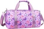 Gym Travel Duffle Bag for Girls - Gymnastics Sports Dance Bag with Shoe Compartment & Wet Pocket Panda Kids Travel Bag Teens Weekender Sleepover Carry On Bag - Image 2