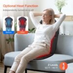 Back Massager Chair Pad, Massage Seat Cushion, Back Massage with Heat, 4 Vibration Intensities & 2 Heat Levels,Electric Massager Pain Relief,Ideal Gifts for Dad,Mom,Women,Men - Image 4