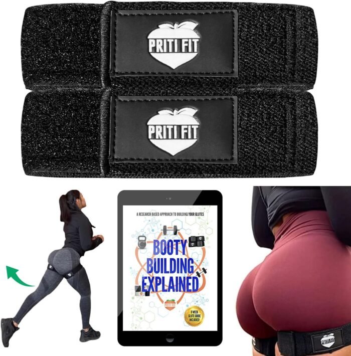 BFR Booty Bands for Women with 8-Week Guide for Legs, Glutes & Hip Building, Blood Flow Restriction Occlusion Bands for Workouts,Best Fabric Resistance Loop,Tone & Lift Your Butt,Squat,Thigh,Fitness - Image 2