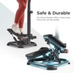 Sunny Health & Fitness 2-in-1 Premium Power Stepper with Resistance Bands, Low-Impact Cardio, Space-Saving, Height-Adjustable, with Enhanced Bluetooth Connectivity with Free SunnyFit App - Image 6