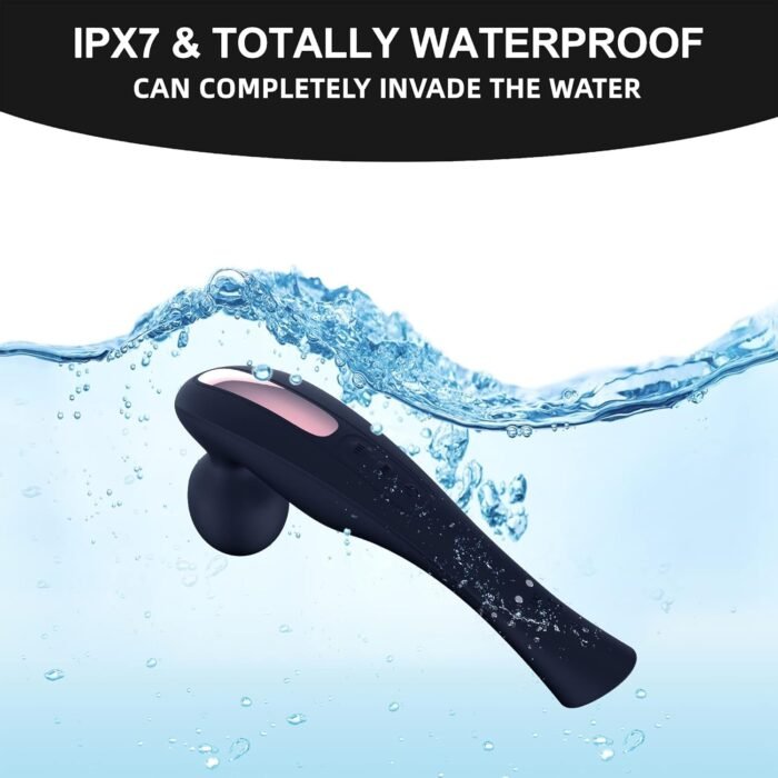 Handheld Cordless Electric Shoulders & Neck Back Massage Tools-20 Vibration Modes and 8 Speeds-Full Body Muscle Tissue Massager-Waterproof & Portable for Muscle Pain Relief & Fatigue.(Black) - Image 3