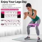 Resistance Bands for Working Out,5 Booty Bands for Women Men Fabric Elastic Bands for Exercise Bands for Legs, Thighs Glutes Includes Workout Bands Guide for Yoga,Physical Therapy Home Fitness - Image 8