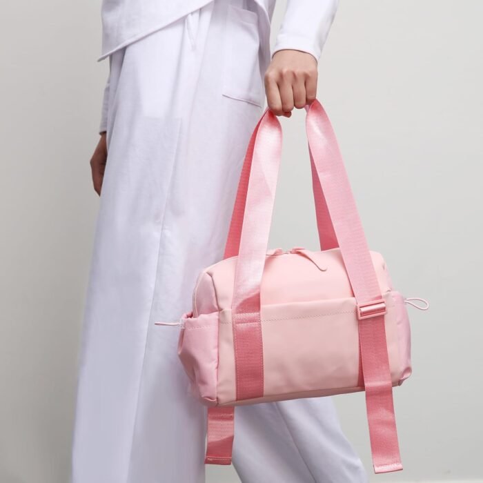 Didida Small Gym Bag for Women Girls,Waterproof Mini Gym Bag with Wet Compartment,Small Duffle Bag for Workout Sport Travel Weekender,Pink - Image 7