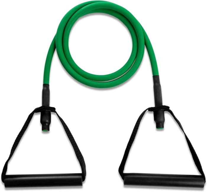 Champion Sports XP Resistance Tube Bands for Men and Women, Light Resistance, Green - Durable Fitness Band for Strength Training, Stretching, Rehabilitation - Premium Home Workout Equipment - Image 3