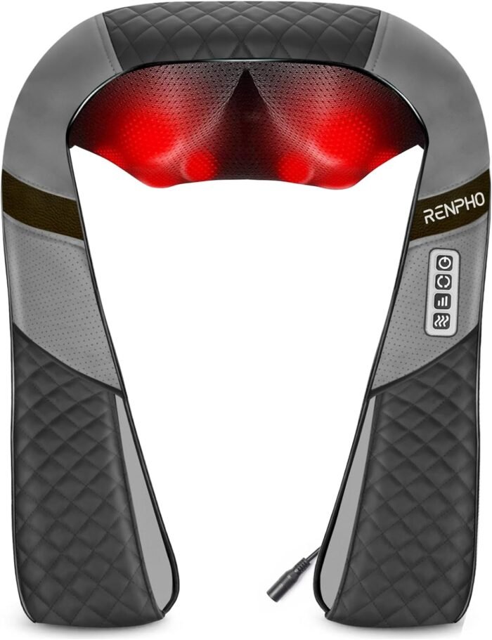 RENPHO Neck and Shoulder Massager with Heat [2025 Upgraded], Shiatsu Cervical and Back Massager, 3D Electric Deep Tissue Massage, True Relaxation for Neck and Shoulders, Birthday Gifts for Men - Image 2