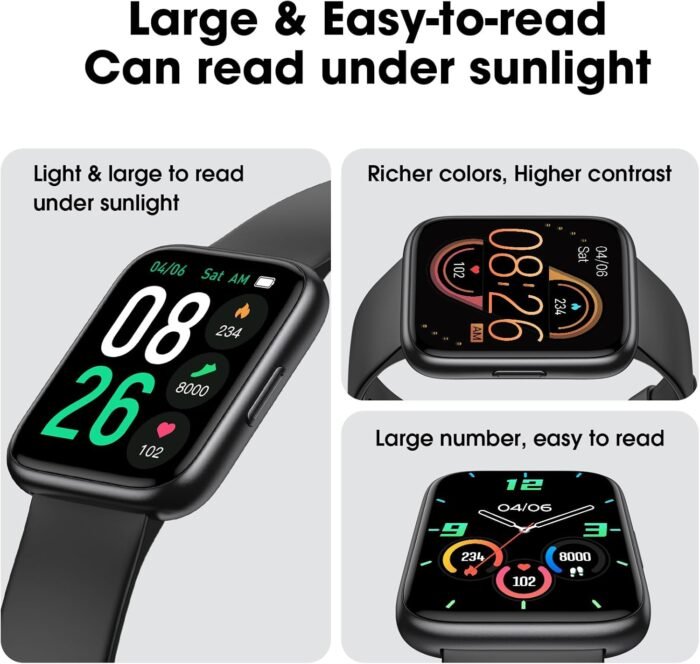 Smart Watch No App/Phone Required, Long Battery Life Fitness Tracker Watch,HD Screen, Waterproof Activity Tracker with Step Counter for Walking, Pedometer, Calories Tracker for Men Women - Image 5