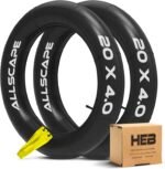 HEB - Heavy Duty Bike Tube for Ebike Tires - Puncture Resistant Inner Tube for 20x4 / 26x4 Bike Tire, Fat Tire Tube, MTB, 20 inch x 4.0 inch and 26 inch x 4.0 inch Bike Tubes - Image 2