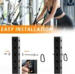 J Bryant Heavy Duty Rack Anchor – Stainless Steel Resistance Band Pegs with Large Carabiner for 5/8" & 1" Power Rack – Multi-Purpose Attachment for Strength Training & Gym Equipment Storage - Image 5