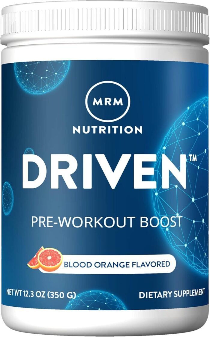 MRM Nutrition Driven Pre-Workout Powder | Blood Orange Flavored | 125mg Caffeine | Pure Ingredients| Muscle + Hydration + Energy Blends | Performance Energy | Vegan + Gluten-Free | 29 Servings - Image 2