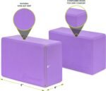 ProsourceFit Foam Yoga Blocks, High Density EVA Yoga Bricks 4”x 6” x 9” (Set of 2) - Image 3