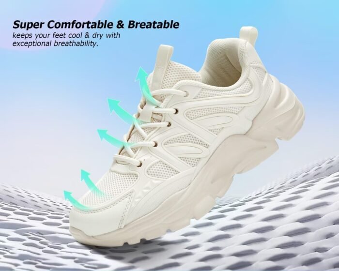 Women's Road-Running-Shoes Slip on Ladies Walking Fashion Athletic Sneakers Work Gym Comfort Lightweight Mesh Soft Sole - Image 5