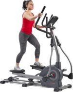 Sunny Health & Fitness Elliptical Trainer Machine w/Built-in Pulse Sensor, Low Impact Cardio Exerciser & Full-Body Cross Training for Home, Optional Free SunnyFit App Link & Electric w/300LB Load - Image 2