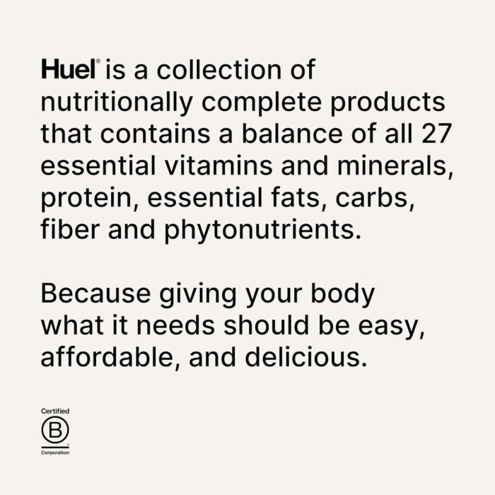 Huel Black Edition | Chocolate 40g Vegan Protein Powder | Nutritionally Complete Meal | 27 Vitamins and Minerals, Gluten Free | 17 Servings | Scoop not Included to Reduce Plastic - Image 9