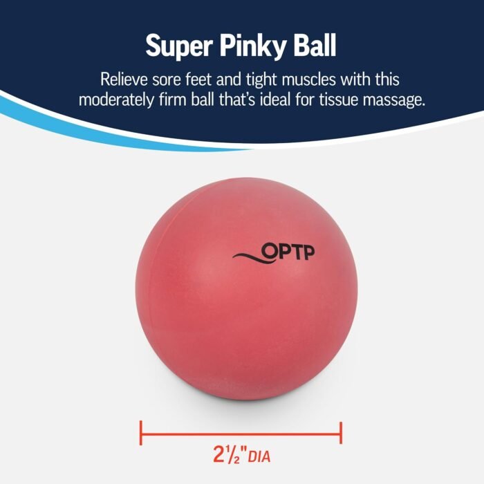 OPTP Super Pinky Ball – Moderately Firm Density Deep Tissue Massage Ball for Back Pain, Shoulder Tension Relief, Sore Muscles, Plantar Fasciitis and More - Image 5