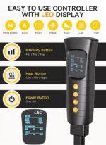 Leg Massager with Heat and Compression, Foot Calf & Thigh Massage for Circulation and Pain Relief, Leg Compression Massager with Handheld Controller 3 Intensities 6 Modes - FSA HSA Eligible - Image 7