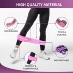 Adjustable Fabric Resistance Bands with Medium Resistance Levels, Non-Slip Exercise Bands for Men and Women, Perfect Workout Bands for Glutes and Lower Body Training - 1 Pack - Image 4