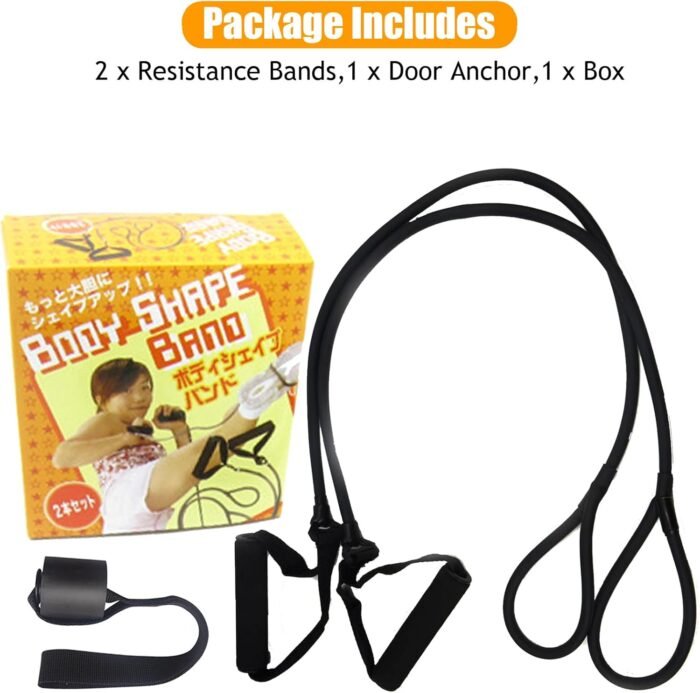 Resistance Band Set,Pull Up Exercise Bands Door Anchors Compatible with Billy's Bootcamp Tae Bo,Weight Loss,Strength Home Workouts Training,Physical Therapy,Yoga,Pilates. - Image 7