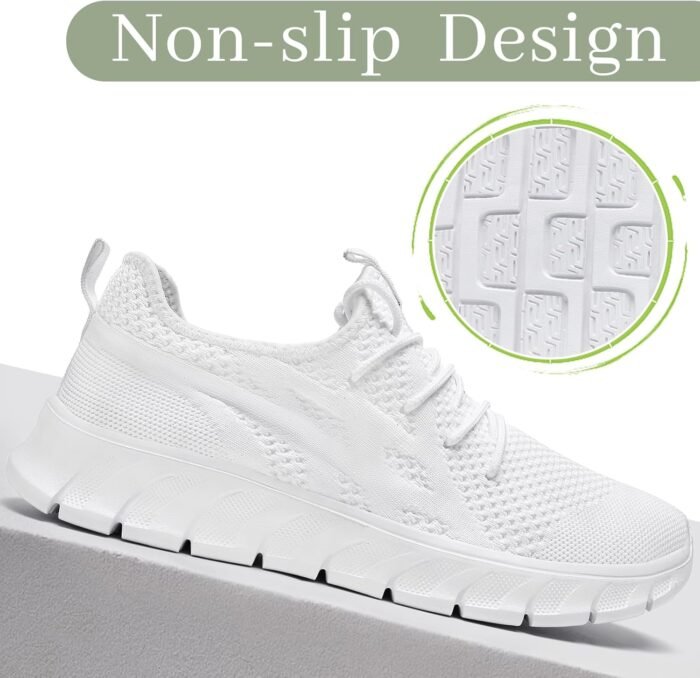 Running Shoes Women Tennis Walking Sneakers Slip On Gym Shoes Non Slip Workout Sneakers for Womens Casual Mesh Footware Fashion Lightweight - Image 3