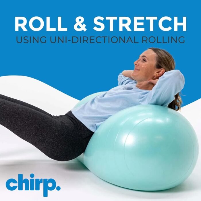 Chirp Cloud Peanut Mobility Ball for The Back, Physical Therapy Massager for Adults, Exercise Balance Ball, Sensory Therapy Toys for Autism & ADHD - 2 Pack (Mint 100x50cm, Black 60x30cm - Image 5