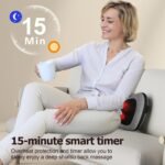VIKTOR JURGEN Shiatsu Back Massager with Heat – Deep Tissue Massage for Neck, Shoulder, Leg, Upper & Lower Back Pain Relief, Electric Kneading 3D Massage Pillow Gifts for Men Women Dad, Mom, Christmas - Image 4