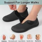 LeIsfIt Mens Walking Shoes Wide Diabetic Shoes Adjustable Barefoot Shoes Breathable Zero Drop Shoes Wide Width Arthritis Edema Shoes - Image 5