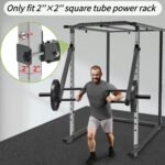 SELEWARE Adjustable Lever Arms Heavy Duty Jammer Arms for 2'' x 2'' and 3'' x 3''Power Racks Rated 600 lbs Per Arm for Strength Training Home Gym Workout Attachments Compatible with 2" Olympic Plates - Image 3