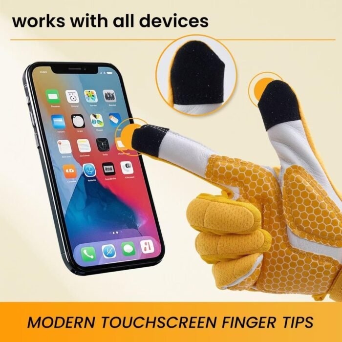 FlexGrip – Goat Leather Palm, Silicone Grip, Breathable, Touchscreen, Multi-Use Fitness Gear for Men & Women - Image 4