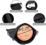 Drawstring Backpack Sport Gym Bag for Women & Men,beach bag,Waterproof Lightweight Backpack With Outer Storage,Best workout bag for dance/hiking/soccer/basketball (Black) - Image 7