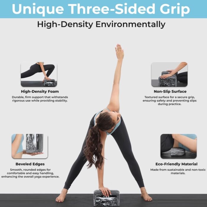 Yoga Block, 1 piece Lightweight, Arc Shape for Stable Grip, Ink Painting Design, Portable and Durable Yoga Brick for Enhanced Comfort and Support - Image 6