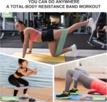 Booty Bands Set, Resistance Bands for Working Out, Exercise Bands for Women and Men Legs and Butt, Stretch Bands for Pilates, Yoga Starter Set - Image 7